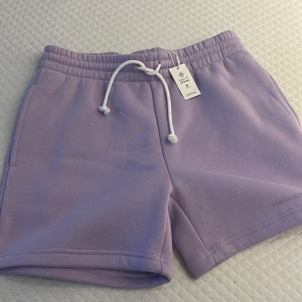 Brand new purple sweat shorts for women